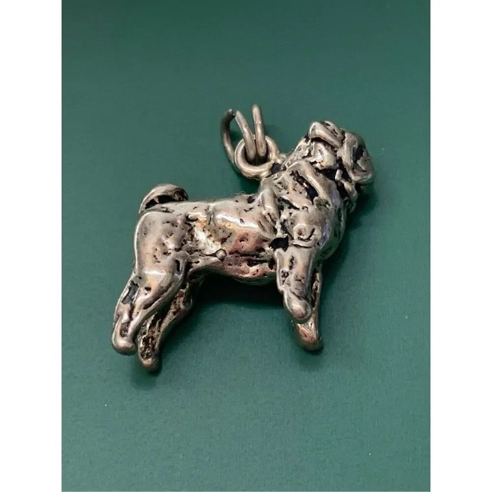 Pug Sterling Silver Jewelry Charm #pet #dog